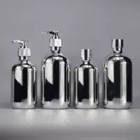 Спот завод 28 зубы pet300 ml гальваника серебряный насос бутылка шампунь гель для душа разлив бутылки