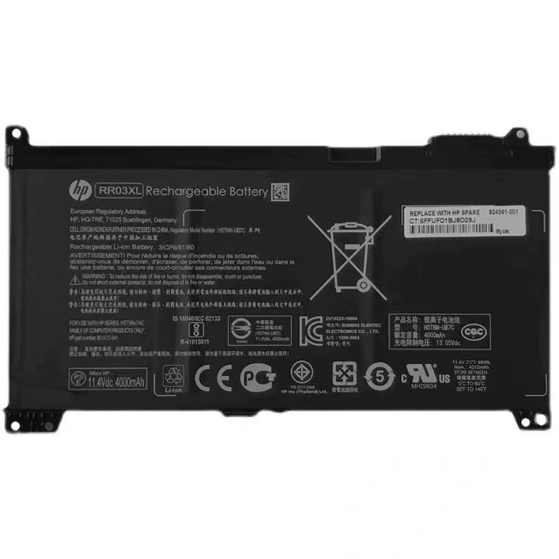 Suitable for Hp Probook 430 440 450 455 470 G4 G5 Rr03Xl Laptop Battery