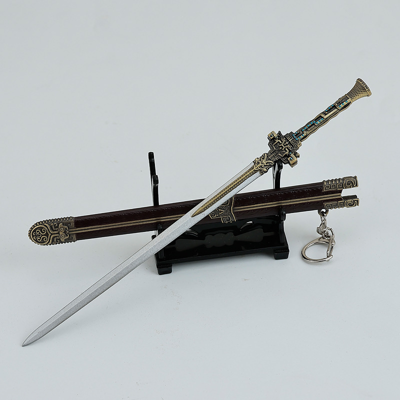 临江仙动漫周边武器白九思契月剑22CM全金属带鞘工艺品玩具模型|undefined