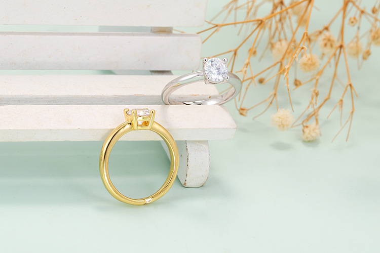 Unisex Gender Copper Plating Geometric Zircon
