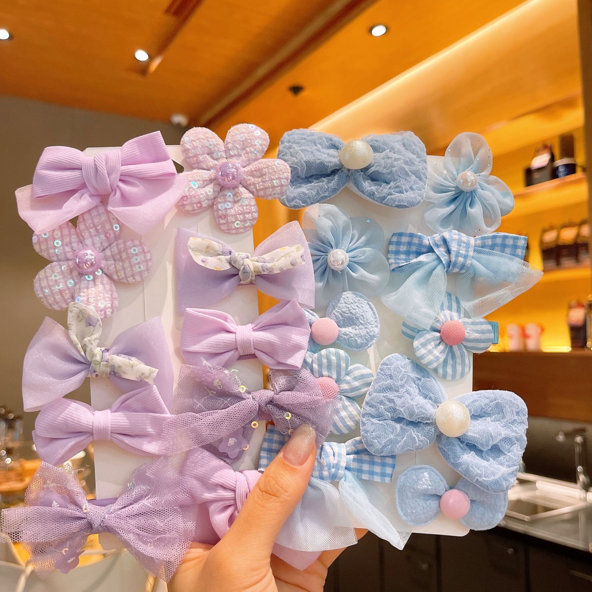 Cute Bow Knot Cloth Handmade Hair Clip 1 Set display picture 3