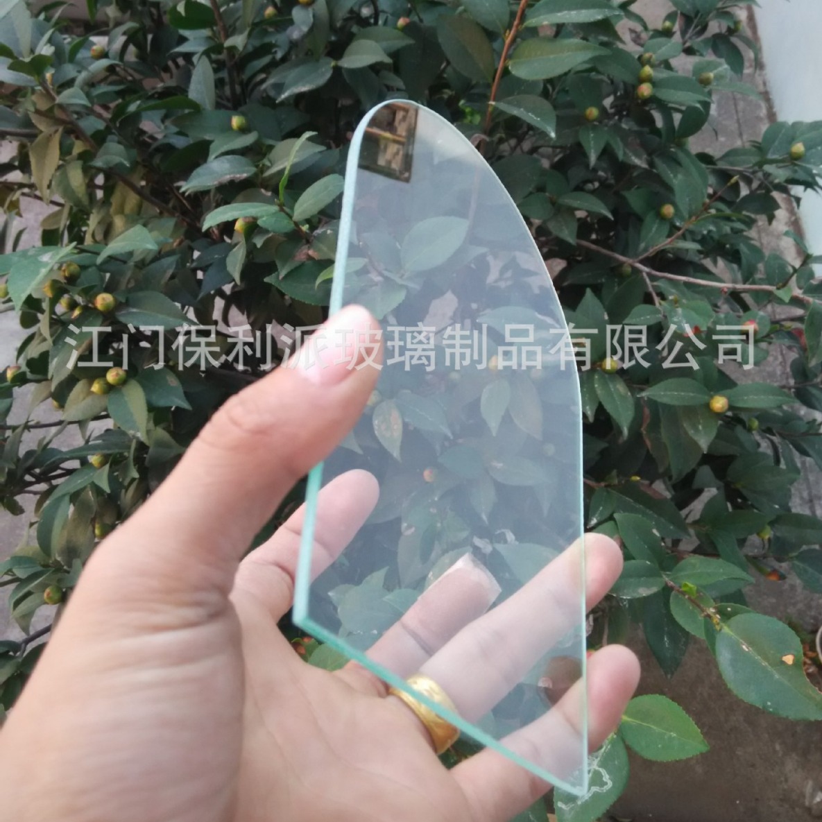 出口蒙砂玻璃厕所擦毛巾架卫浴玻璃电器玻璃配件工厂直销粗磨边