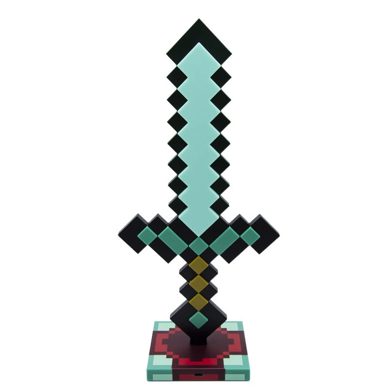 Мир вокруг мира алмазные копи, цвет меняющийся эликсир Minecraft факел факел раз hood модель подарок ночник