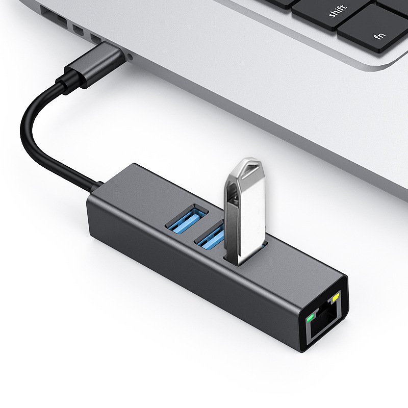 拡張ドック ギガビットネットワークカード USB TYPEC 3.0 ハブ ノートパソコンやタブレットの周辺機器拡張に最適|undefined