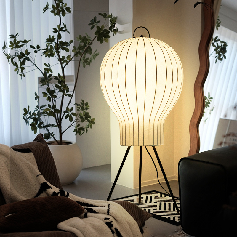 Gran vista jardín lámpara de piso estilo japonés sofá sala de estar lámpara de atmósfera de alto nivel diseñador de luces decorativas de vivienda L259