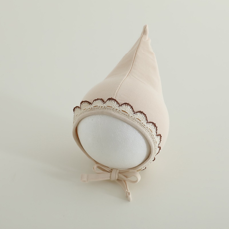 Sombreros para bebés de primavera y otoño de encaje borde protector de orejas gorras de punta ins sombreros coreanos para salir gorras de aire