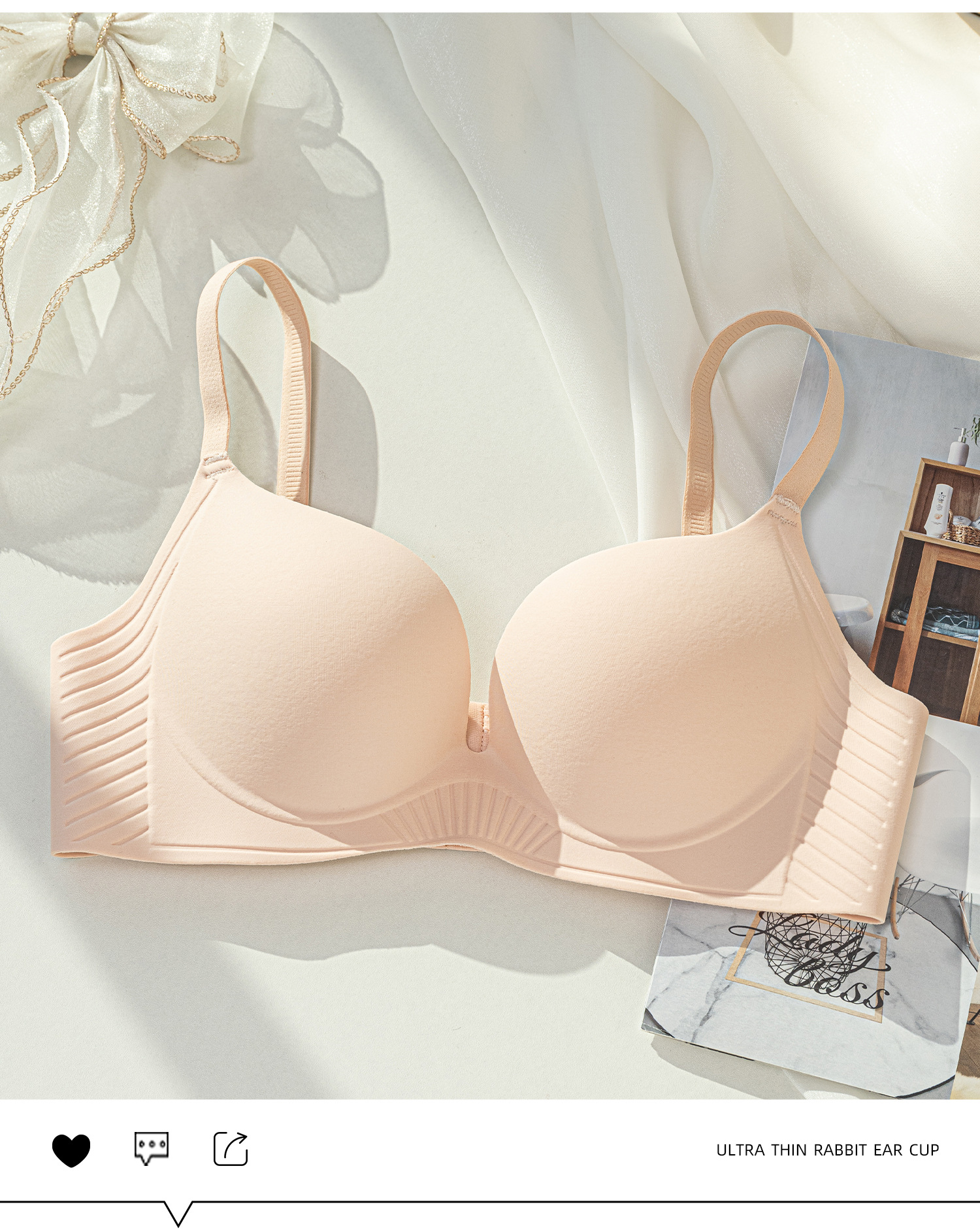 Venta directa de fábrica Comercio electrónico transfronterizo Sudeste de Asia Vietnam Tailandia Ropa interior niñas reunadas Sujetador anticolgante brillante