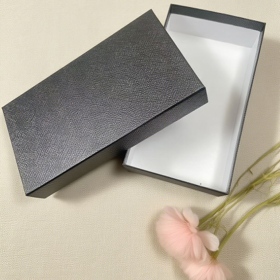 Black wallet, rectangular gift box, Birthday gift 2