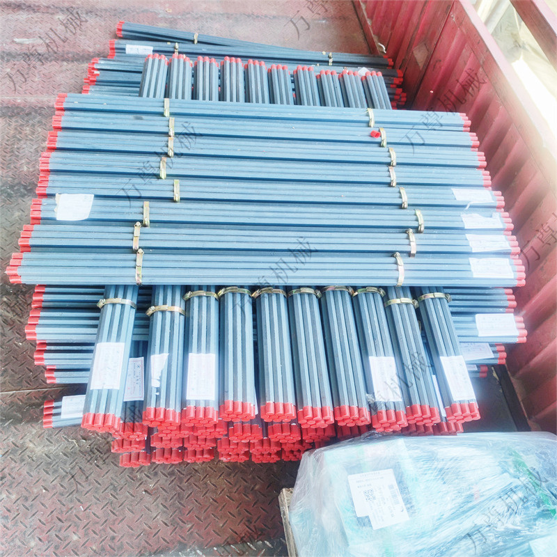 厂家供应 矿用B19钻杆 锚杆钻机用B22六棱中空钻杆 矿山施工材料