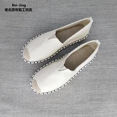 Japanese men's breathable old Beijing cloth shoes are online. Buna bottom casual sneakers, solid color fisherman's shoes, soft sole linen shoes