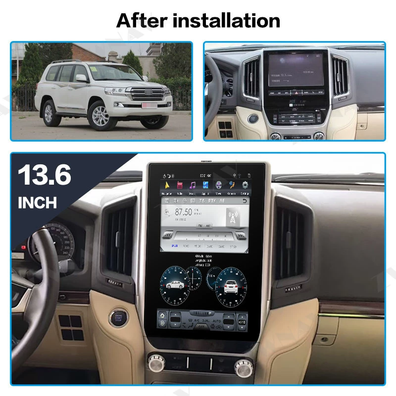 Подходит для Toyota Land Cruiser LC200 2016–2018 — Android навигация с большим экраном, штатная мультимедийная система