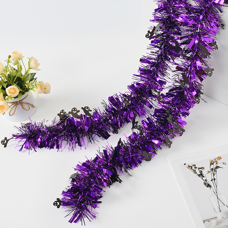 Comercio exterior transfronterizo barra de color de Halloween barra de color fantasma blanco multi-color multicombinación decoración de Halloween cinta de flores