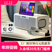 家庭ktv音响套装一体机家用卡拉ok点歌机户外k歌唱歌机露营跨境·