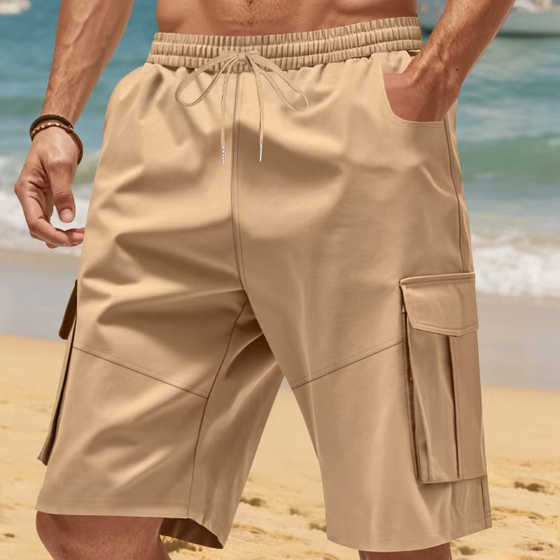 Amazon nuevo hombre de verano suelto delgado de cinco pantalones de trabajo americano transfronterizo pantalones cortos deportivos casuales