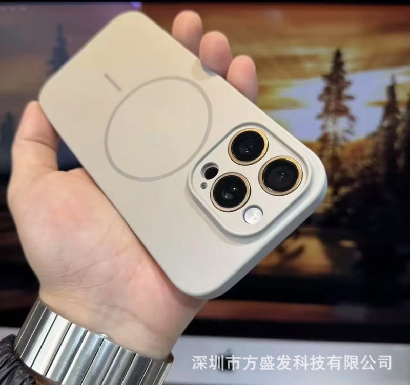iPhone17用ケース、液体超薄型磁気吸着細いリング付き、AIカメラボタン搭載、Apple 16保護ケース15|undefined