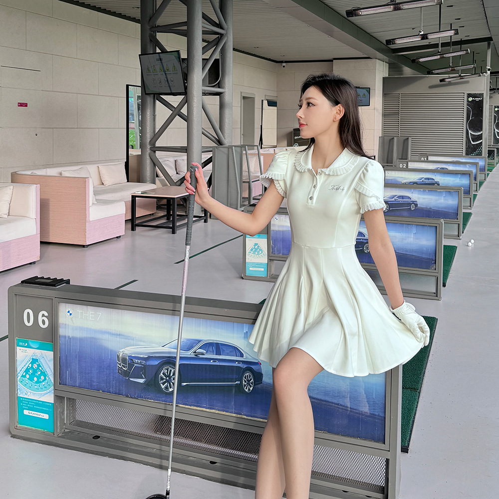 Tashi New Korean Style Golf Dress Women's Spring Slimming Look High-Waisted Short Skirt Fashionable Pleated Skirt