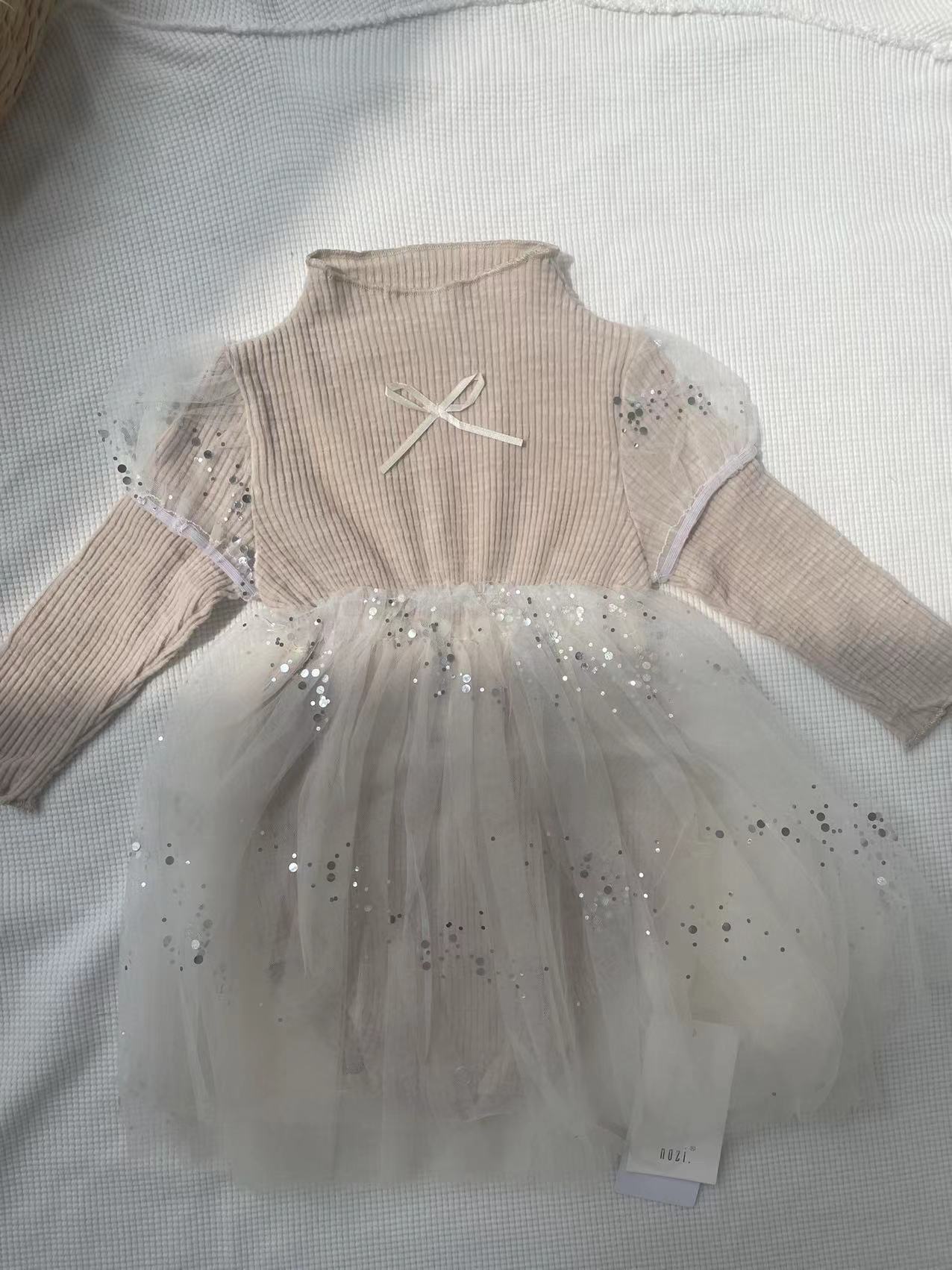 Estilo coreano ropa para niños bebé princesa mameluco vestido-año-viejo bebé de una sola pieza mullido vestido de gasa bolsa de primavera pedo pequeña falda image 7