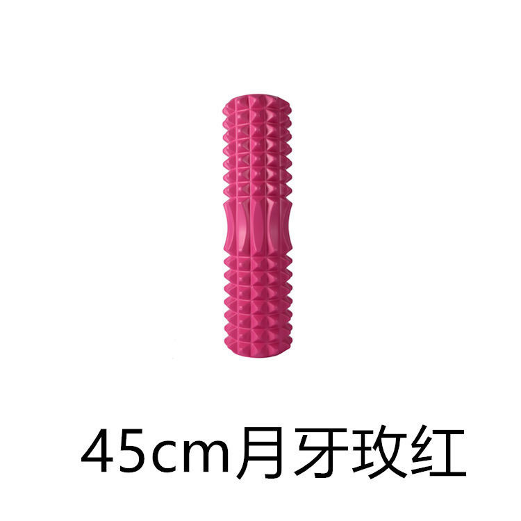 泡沫轴实心狼牙棒月牙款瑜伽柱专业瘦腿神器滚轴肌肉放松健身器材|undefined