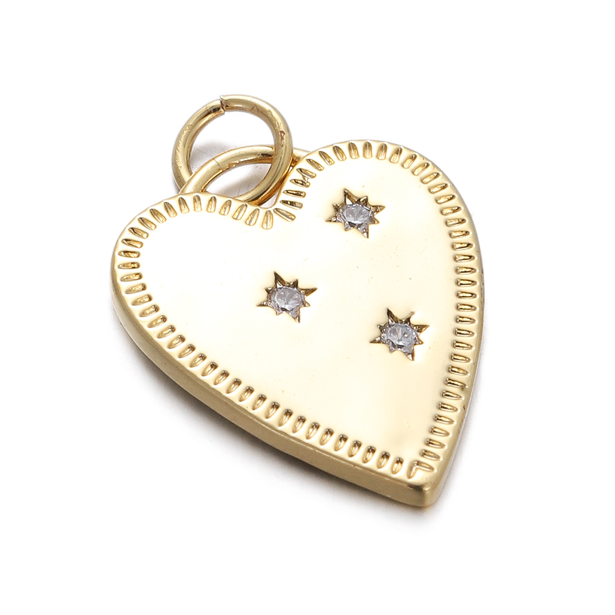 8g Weight Pendant, Chain Jewelry Making Type Zircon Inlay Material DIY Jewelry Accessories Classification 1 Piece Quantity Copper Material Geometric, Star, Moon Pattern Plating, Inlay Design Simple Style Style 1 Piece Copper Zircon Geometric Star Moon Pendant Chain 26