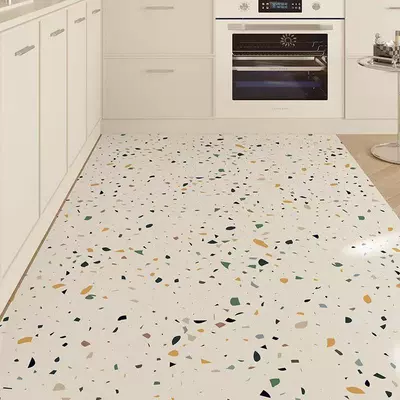 Cross-Border Kitchen Floor Mats, Non-Slip, Oil-Resistant, Washable, Wipeable Pvc Mats, Kitchen Carpets, Stain-Resistant Foot Mats, Full Coverage Mats (Avtomobil döşəmə paspasları) - marble-a-5080cm-pvc