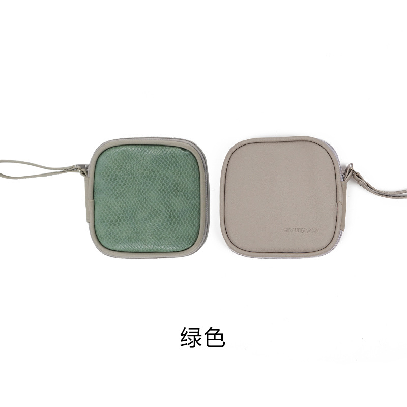 Bolsa de almacenamiento de cable de datos al por mayor de fábrica Mini Banco de energía portátil cubierta protectora estilo simple bolsa de auriculares Bluetooth inalámbrico image 8