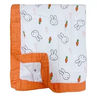 120 × 150 Четырехслойное детское одеяло из бамбука и хлопковой марли, большое детское летнее одеяло, одеяло с кондиционером, моющееся детское летнее одеяло