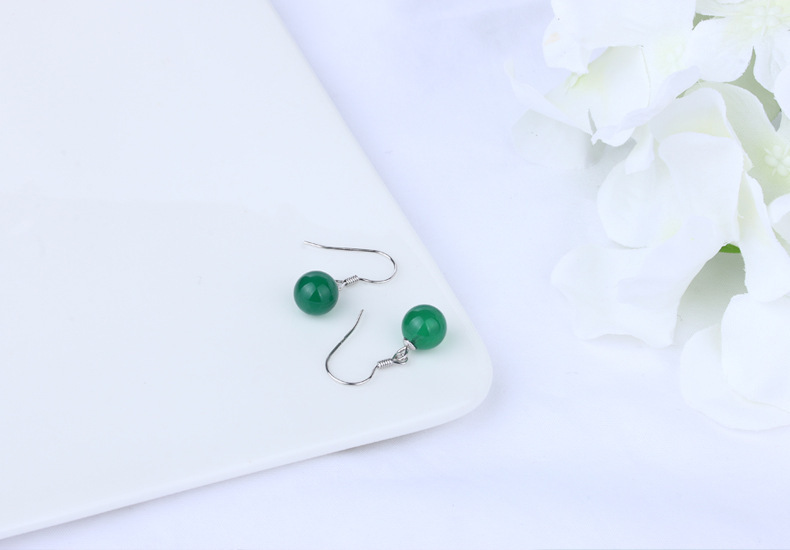 1 Pair 925 Sterling Silver Gem Geometric Drop Earrings display picture 23