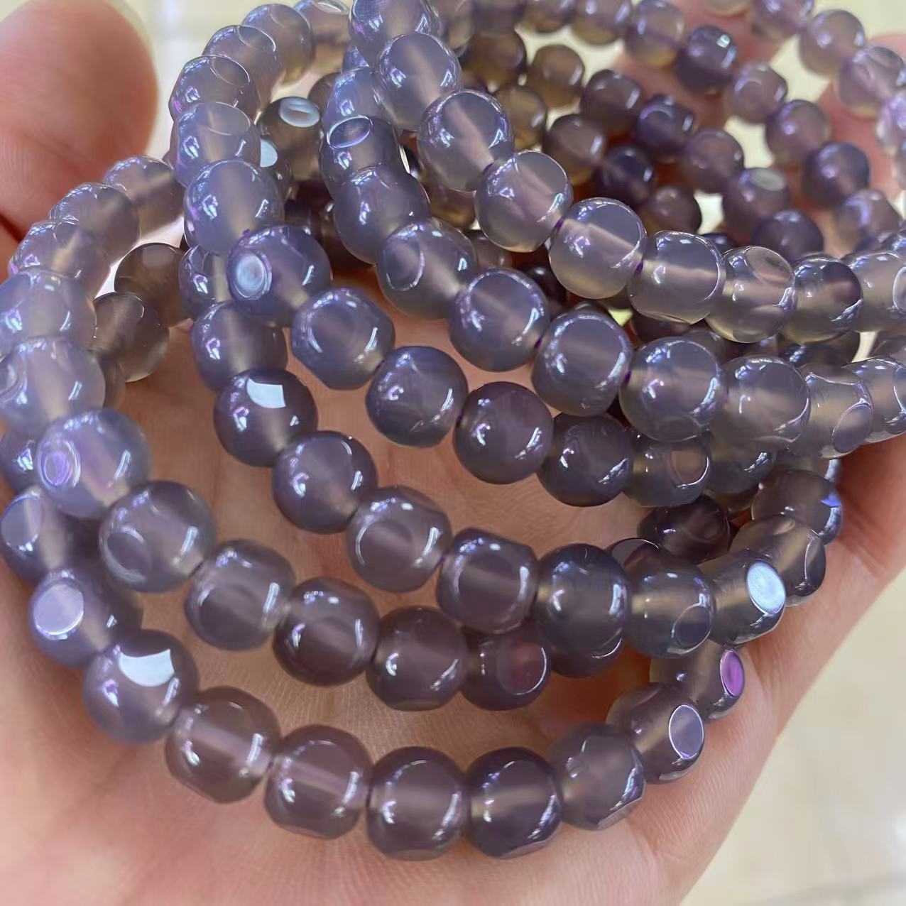 organic agate bracelet for men and women walnut