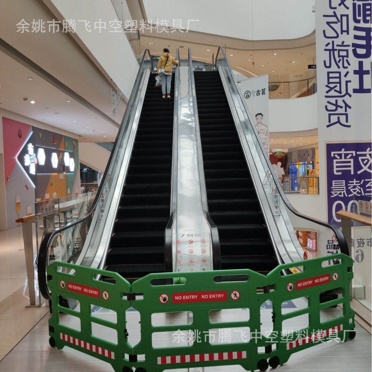 便携式带滚轮可移动电梯保养维修警示隔离防护围栏