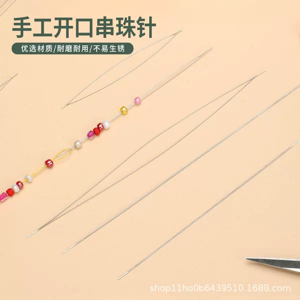 Cross-Border Hot Selling Open-Ended Beading Needle Threading Tool Crystal Bracelet Making Bracelet DIY Tool