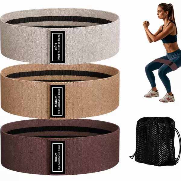 New cross-border knitted resistance band, yoga elastic band, butt-lifting loop, hip-lifting band, squat resistance band for fitness training