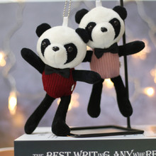熊猫包包挂件可爱创意熊猫钥匙扣四川旅游纪念品毛绒玩具娃娃公仔