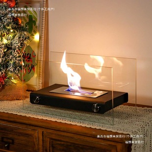 Home Fireplace Desktop Living Room Heating Villa Portable Art Indoor Flame Warm Alcohol Small Ornaments Free Shipping