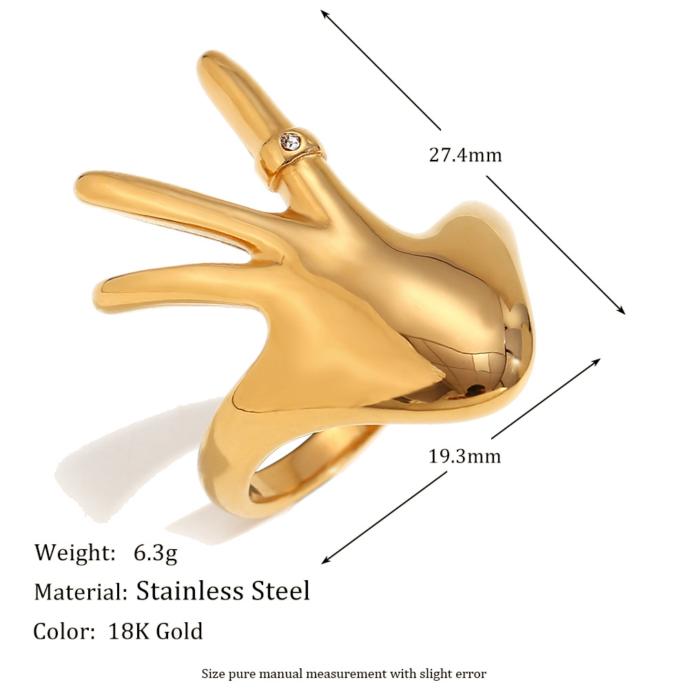 Hand Modeling Stainless Steel Ring