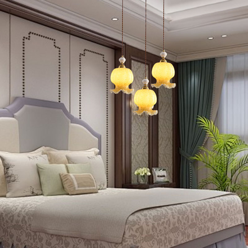 Lámpara de cama del dormitorio pulpo red francesa estilo crema simple simple simple estudio simple comedor bar lámpara de cabina