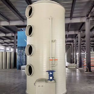 Processing Pp Spray Tower Exhaust Gas Treatment Equipment Pp Spray Tower Acid Mist Purification Tower Exhaust Gas Treatment Equipm