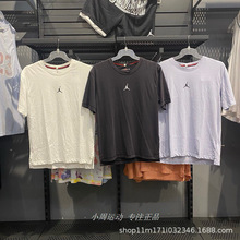 AJ 乔丹纯棉T恤短袖夏季纯棉针织休闲运动亲肤柔软标准款圆领T恤