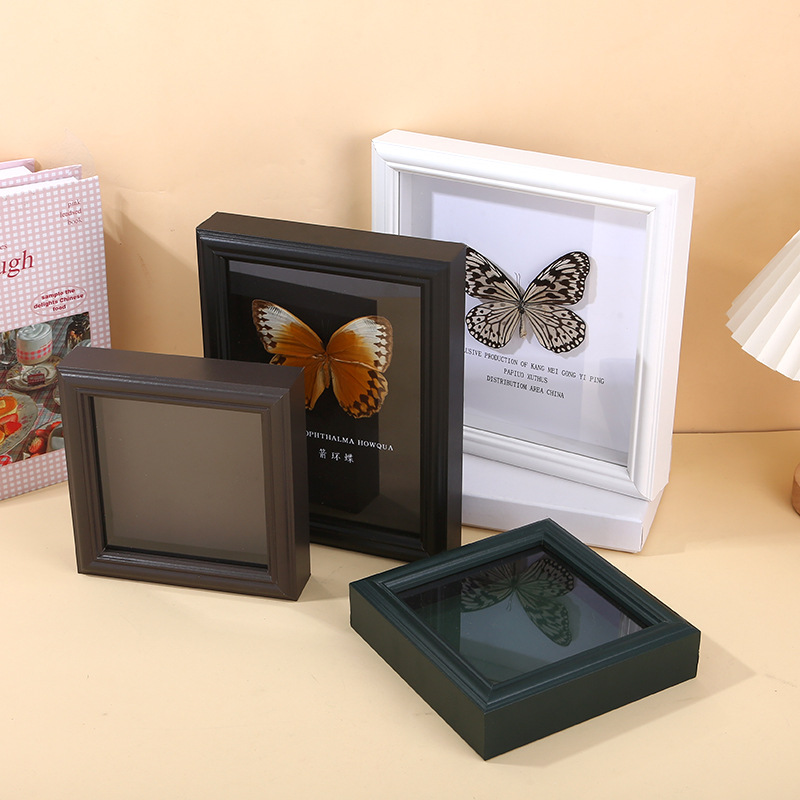 European-Style Retro Hollow Three-Dimensional Collectible Photo Frame Handmade DIY Hollow 2cm Display Stand 46inch Insect Butterfly Specimen Frame