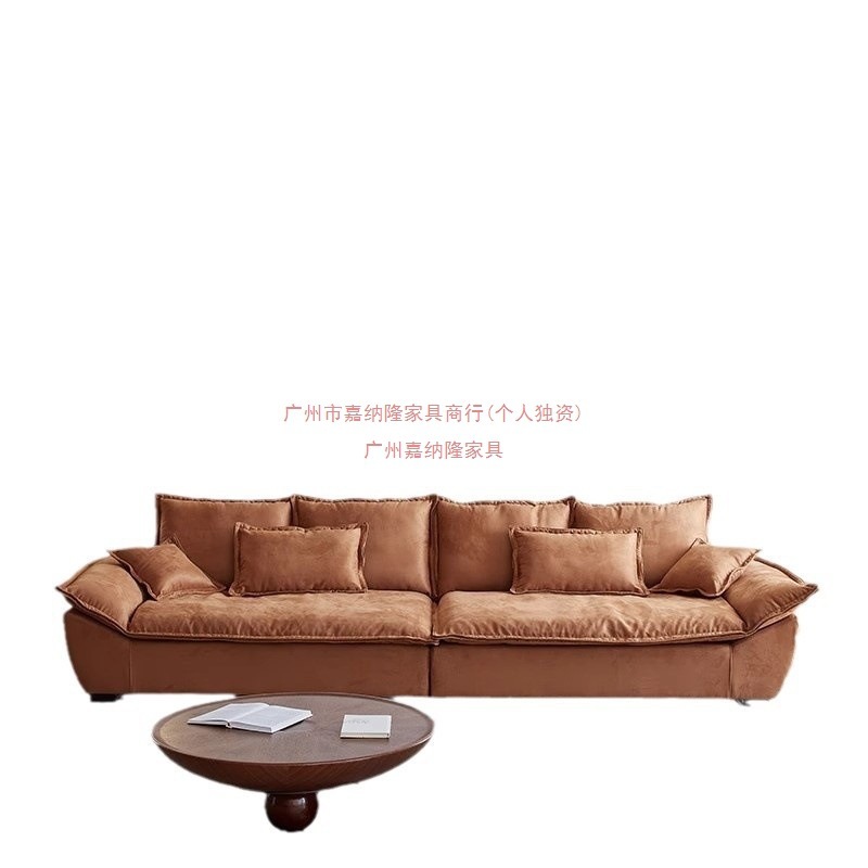 意式科技布艺沙发小户型出租屋现代三人位直排帆船新款沙发可躺|undefined