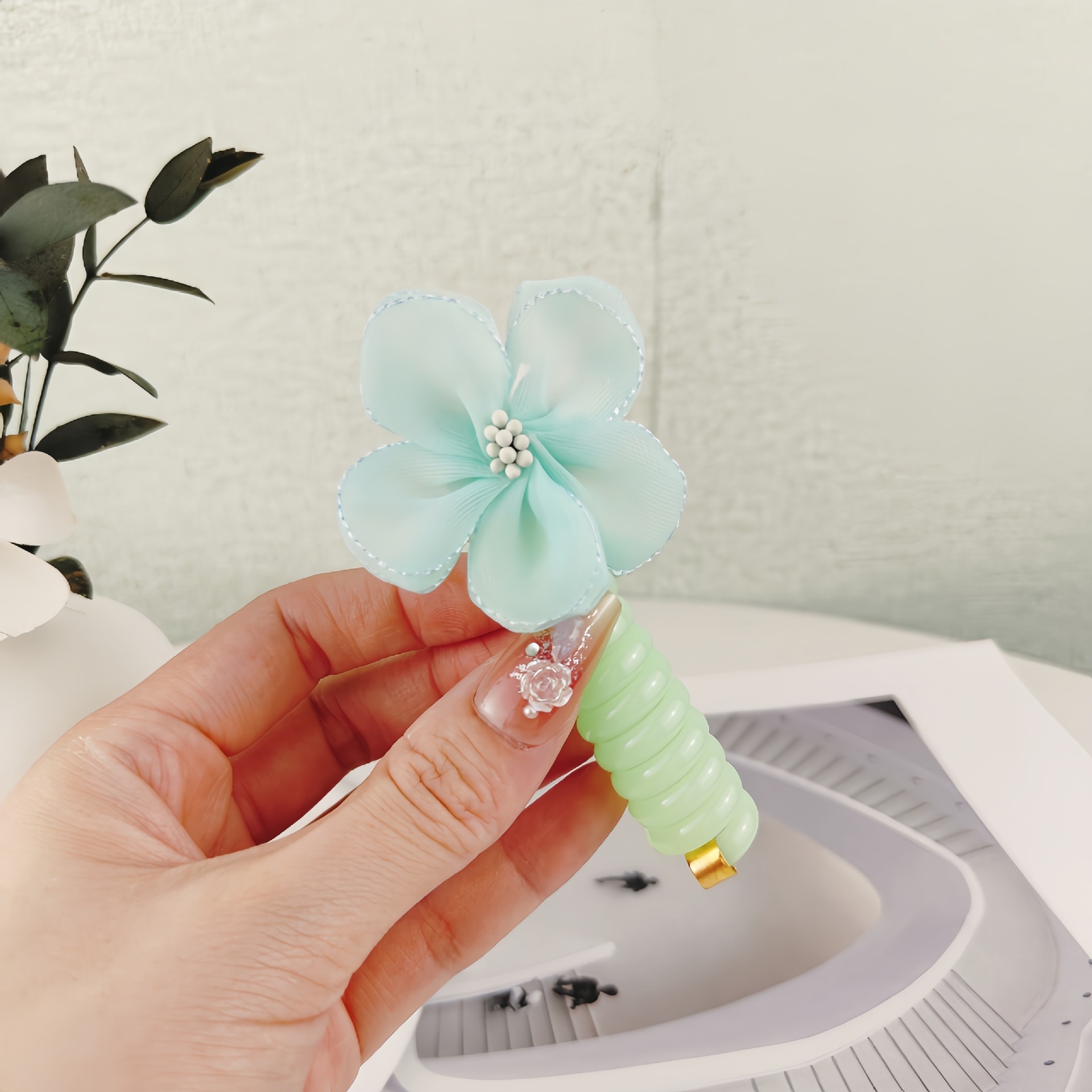 Niños bobinado línea telefónica anillo de cabello chica burbuja trenzada cuerda de cabello de alta elasticidad no daña el cabello 2024 nuevos accesorios para el cabello