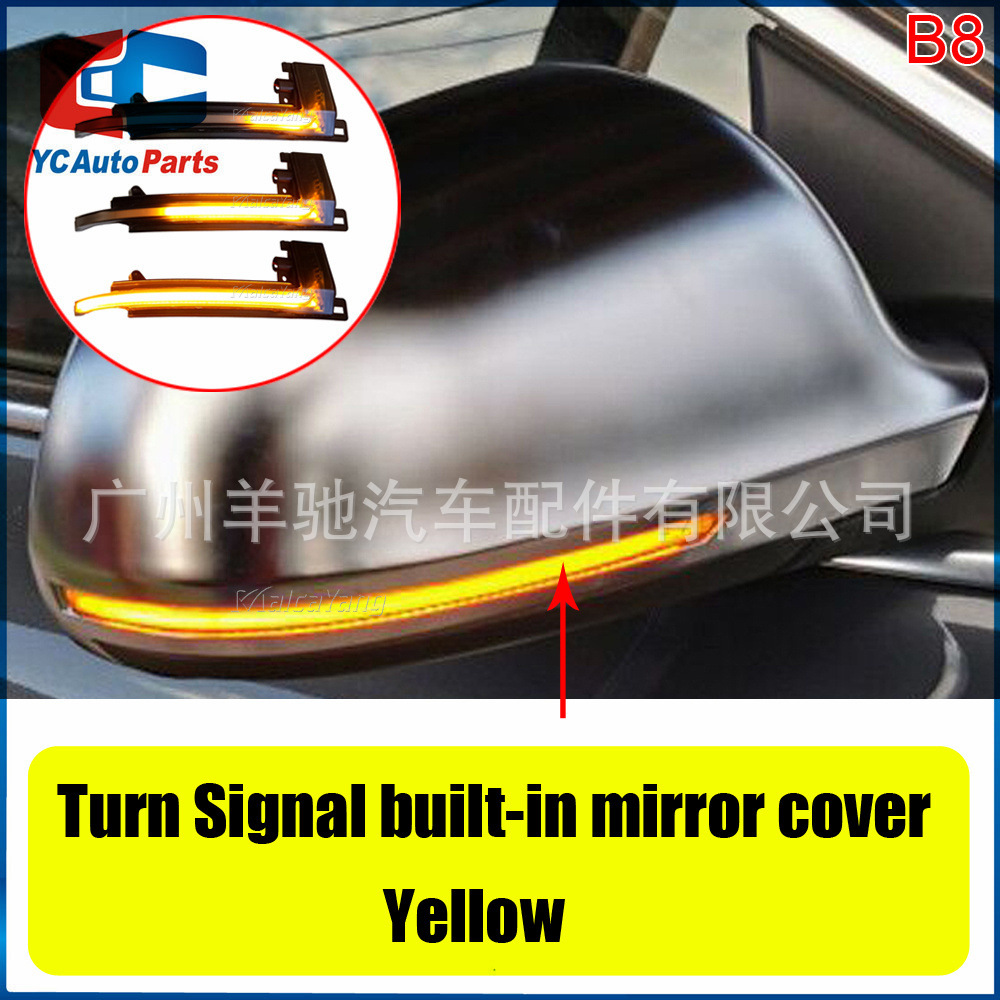 Adecuado para Audi B8 B8.5 A4 A5 RS5 A3 A6 A8 8K modificado LED espejo retrovisor Luz de marcha