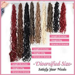 Wig Nu Locs Acrylic Crochet Hair Earthworm Curve Frog Egg Curve Crochet Hair African Dreads