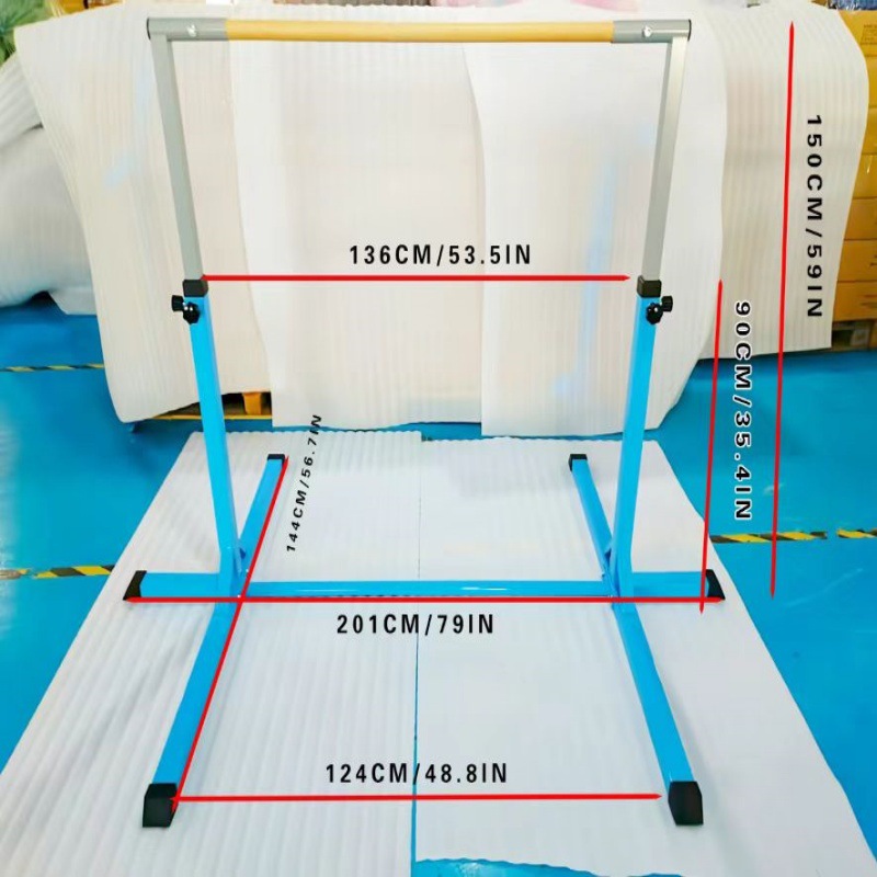 Children's Fitness Gymnastics Horizontal Bar Cross-Border Export Gymnastics Rack Indoor Home Training Horizontal Bar Pull-Up