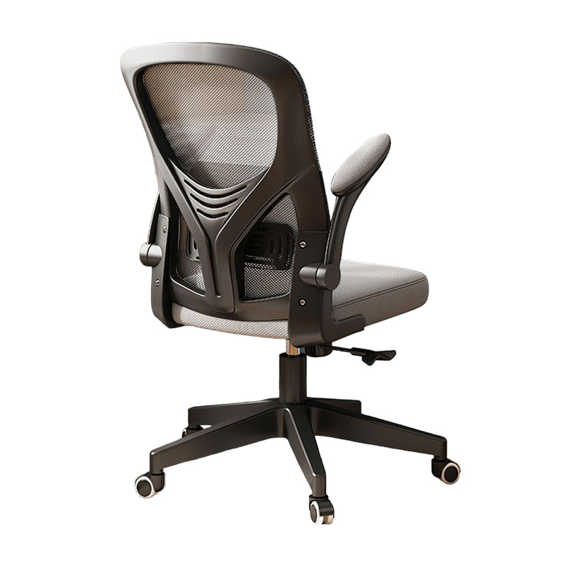 Silla de oficina ergonómica, altura ajustable simple, adecuada para estudio, largas jornadas sentado, uso en oficina y hogar, respaldo cómodo, tela de malla transpirable.