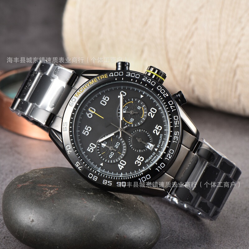 2023 New Hot-Selling Porsche Solid Steel Band Full-Function Business Fashion Men's Quartz Watch Factory Wholesale 2023 New Hot-Selling Porsche Solid Steel Band Full-Function Business Fashion Men's Quartz Watch Factory Wholesale