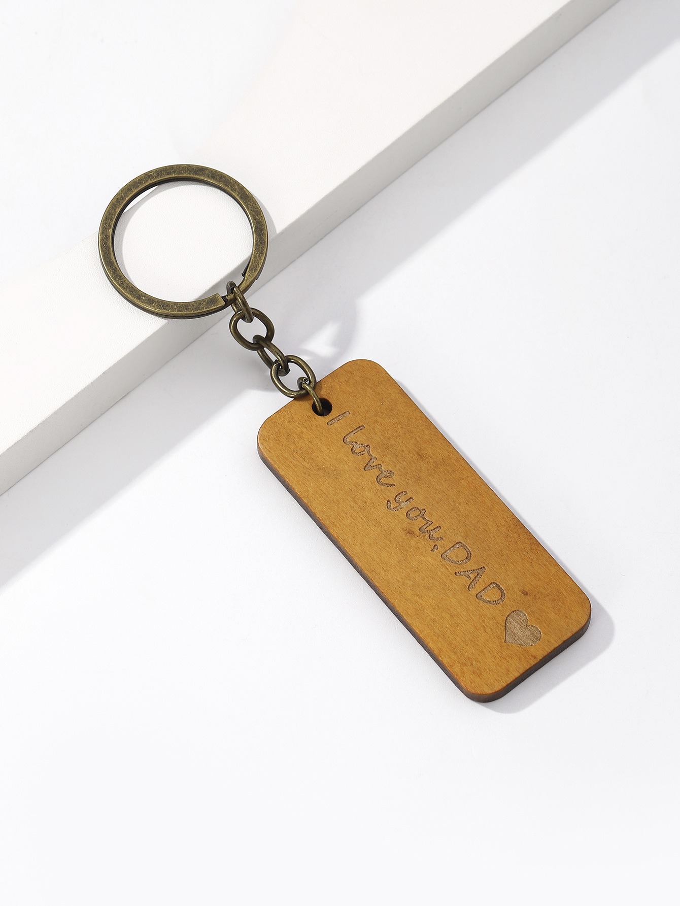 Simple Style Geometric Letter Wood Mother'S Day Father'S Day Unisex Keychain display picture 22