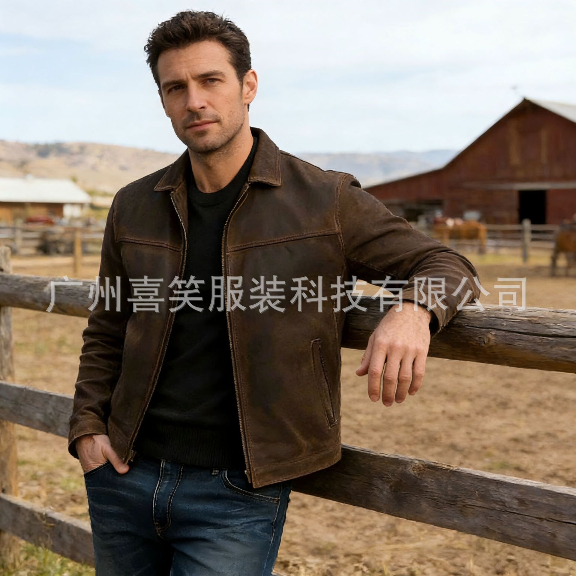 2026 New Men's PU Leather Jacket with Turn-down Collar, Casual Fall/Winter Vintage Motorcycle Jacket, Trendy and Versatile Style