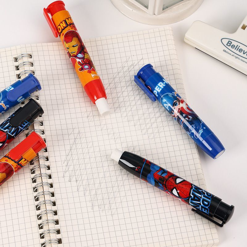 Marvel pulsar el borrador de goma de los Vengadores Q edición de dibujos animados adorables niños estudiantes especiales Spider-Man goma de goma