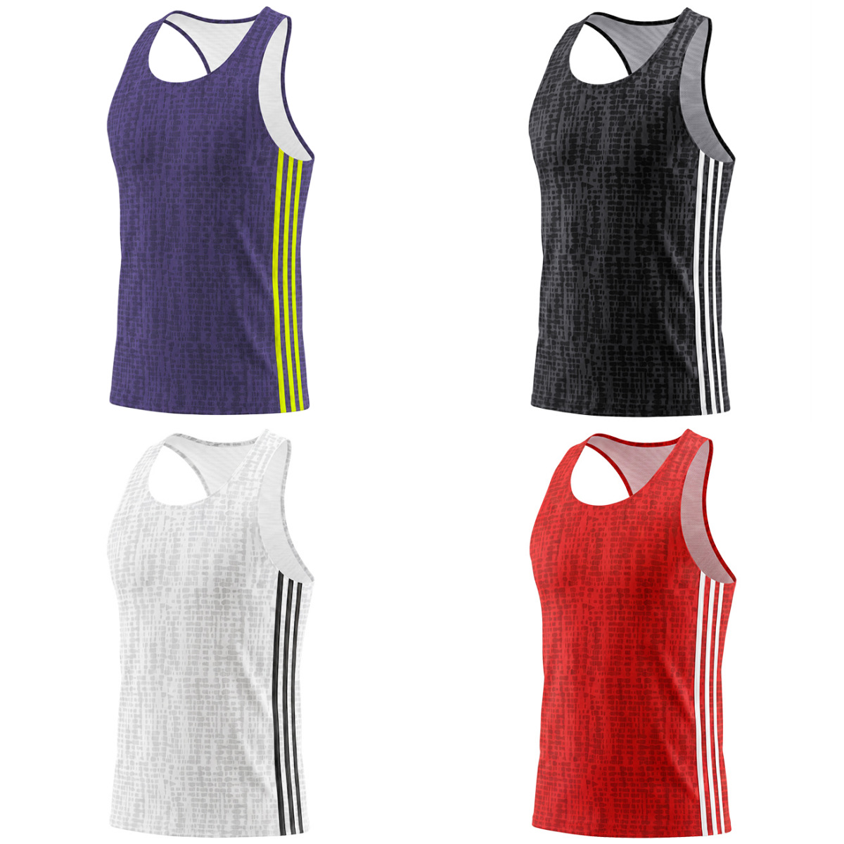 Sweat-wicking breathable sports seamless bonded tank top for marathon, track and field, running, mesh quick-dry sleeveless T-shirt for men and women