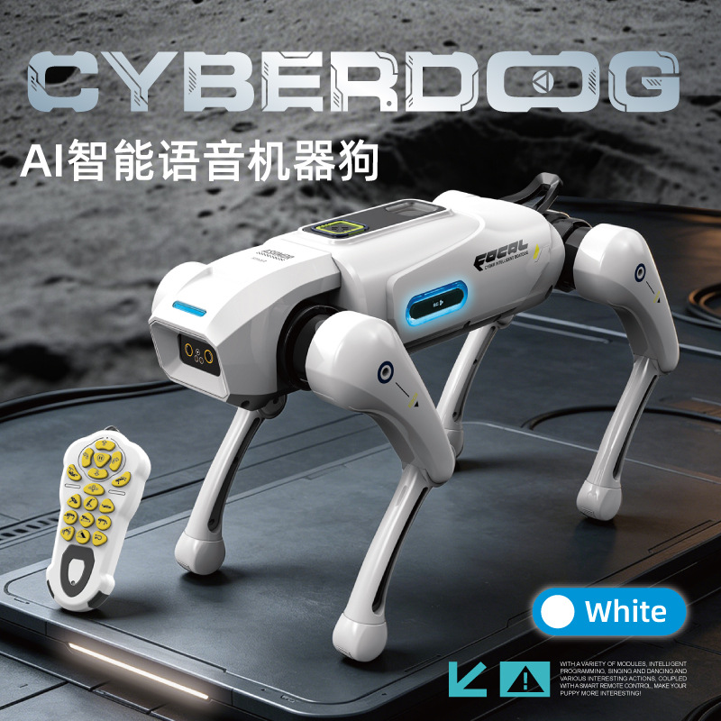 Yingjia18013 robot de control remoto inteligente perro modelo biónico perro mecánico AI control de voz juguetes eléctricos para niños